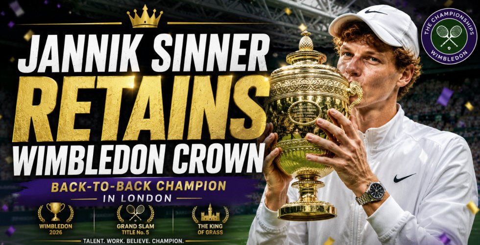 Sinner Retains Wimbledon Crown In Style