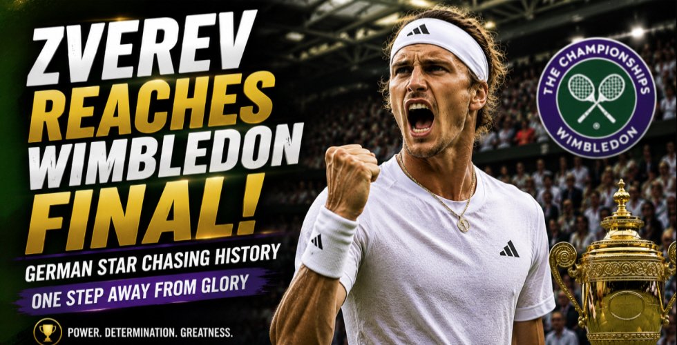 Zverev Reaches First Wimbledon Final Ever